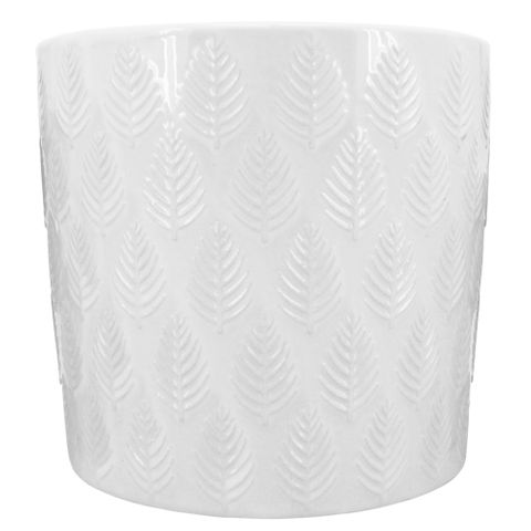 Blad Planter White 13.5x13 cm