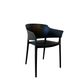 Zoe Indoor / Outdoor Chair, Black