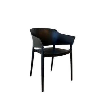 Zoe Indoor / Outdoor Chair, Black