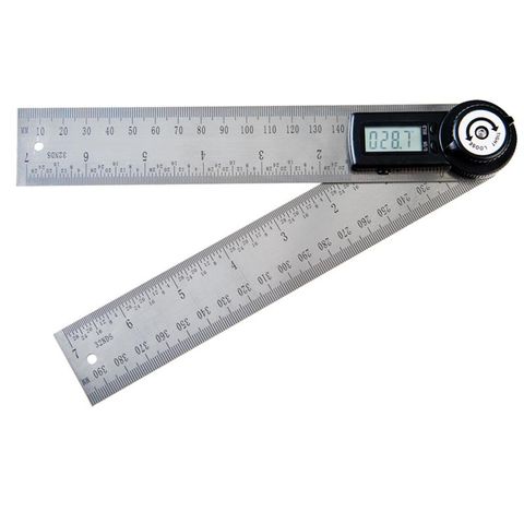 7inch/200mm Stainless Steel Angle Finder Digital Angle Finder Ruler Hand  Tool