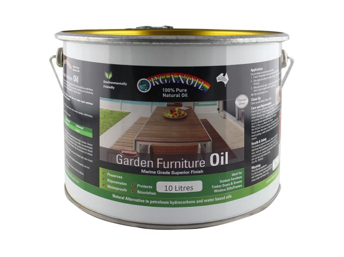 Organoil Garden Furniture Oil 10L Clear