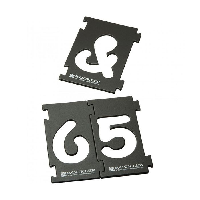 Rockler 57mm Interlock Signmaker's Number & Symbols Kit (no letters)
