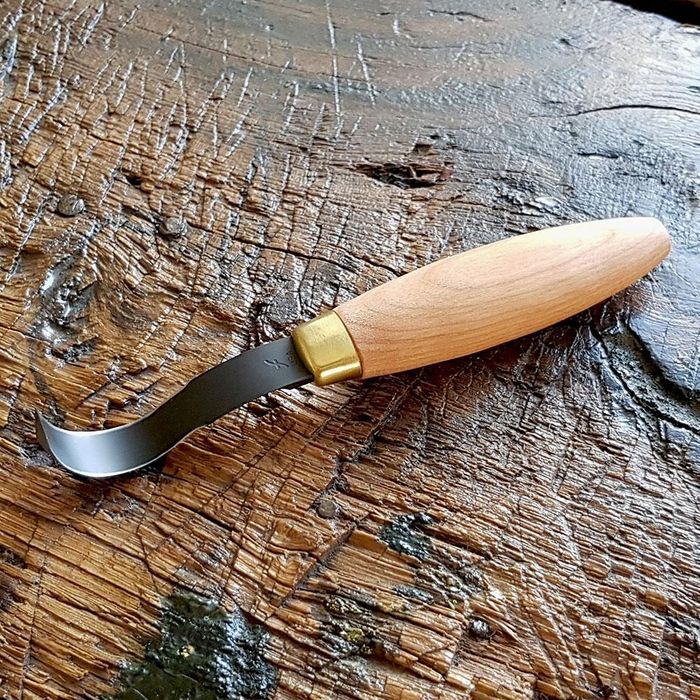 Flexcut Spoon Carving Kit Spoon Blank Single-Bevel Sloyd Hook Knife & Stud  Sloyd