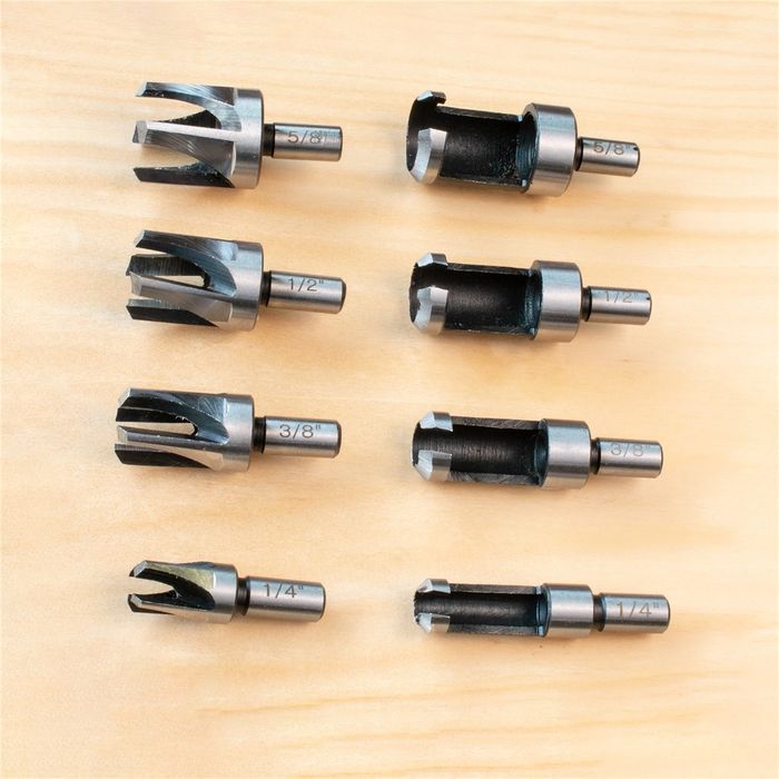 8 Piece Plug Cutter Set - Imperial