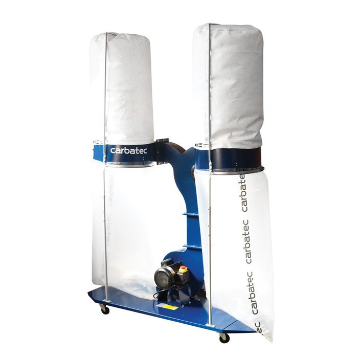 Carbatec Professional Twin Bag Dust Extractor