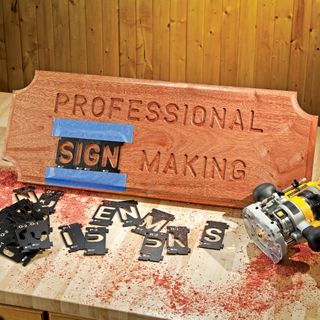 Rockler Interlock Signmaker's Templates - State Park Font - 57mm