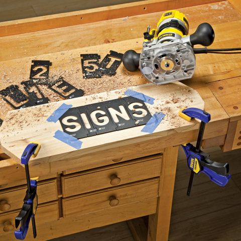 Making Wood Signs with Rockler Router Templates 