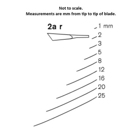 Pfeil  Short Bent Chisel 12mm right skew