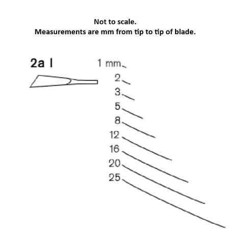 Pfeil Short Bent Chisel 16mm left skew