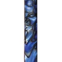 Acrylic Pen Blank Blue / Black Swirl