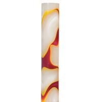 Acrylic Pen Blank  White / Maroon / Yellow Marble ***