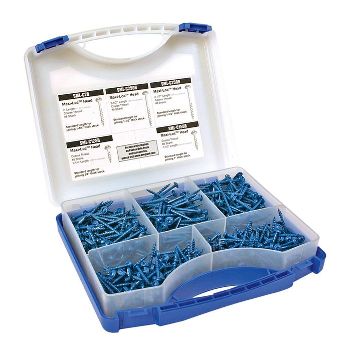 Kreg Pocket Hole Screw Blue-Kote Screw Kit