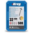 Kreg Pocket Hole Screws - 32mm Coarse/MaxiLoc Head - Zinc - 500 pack