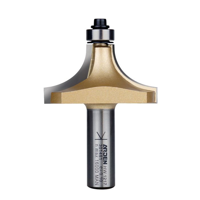 Arden Round Over Bit with Bearing - 19mm Radius 1/2" Shank