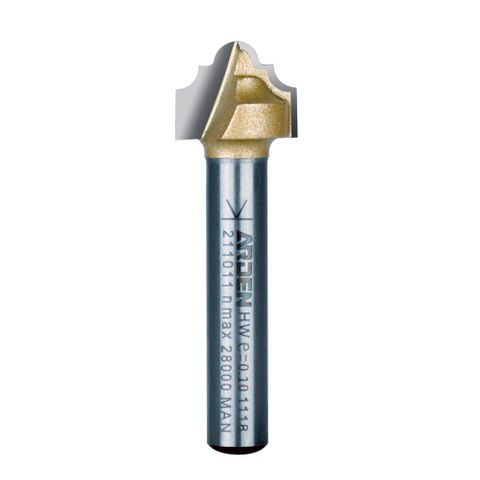 Arden Classic Plunge Bit 1/4in. Shank 12.7mm Cut Ø 9.52 mm Cut L.