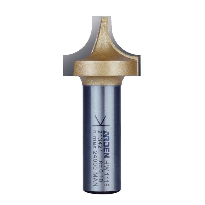 Arden Pierce and Round Over Bit - 9.5mm Radius 1/2" Shank