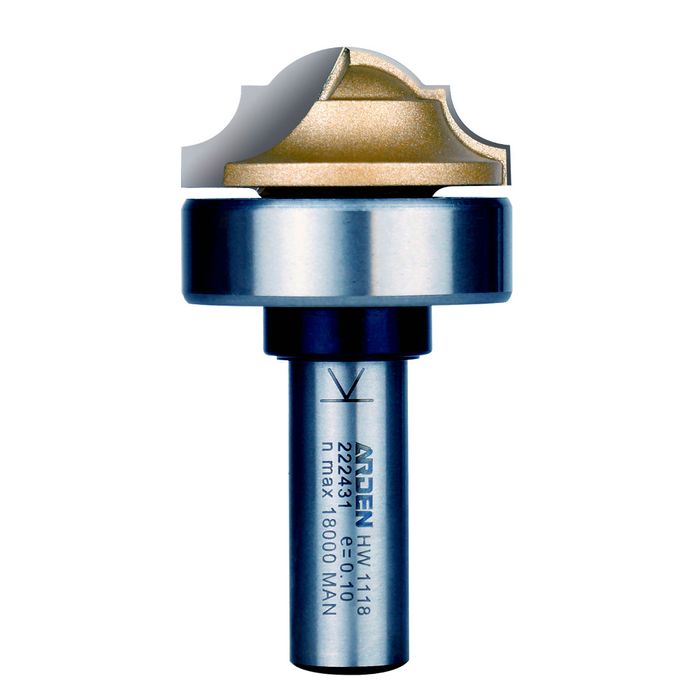 Arden Classic Plunge Bit with Brg 34.92 mm Cut Ø 1/2" Shank