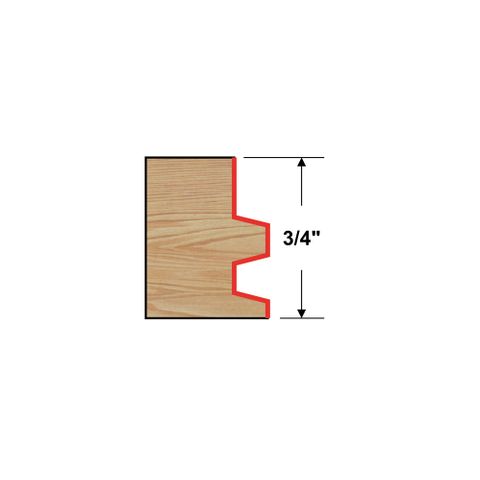 Arden Tongue & Groove Bit 1/2in. Shank 26.98 mm Cut Ø 19.05 mm Cut L.