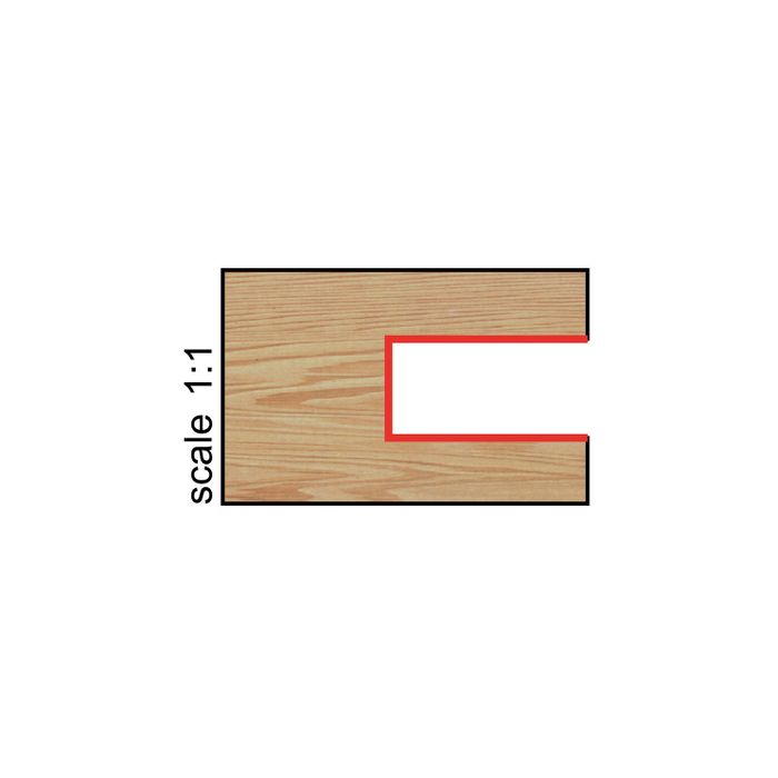 Arden Slot Cutter 1/2in. Shank 47.62 mm Cut Ø 6.35 mm Cut L.