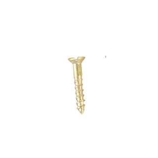 Solid Brass C/S Screws 10mm x 1.6mm - 100 pack