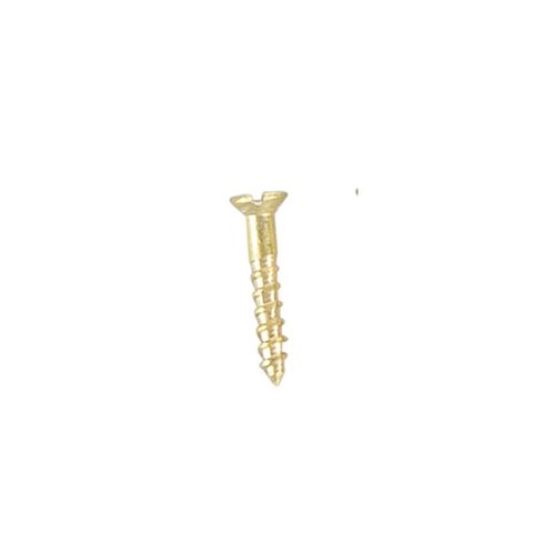 Solid Brass C/S Screws 10mm x 1.6mm - 100 pack