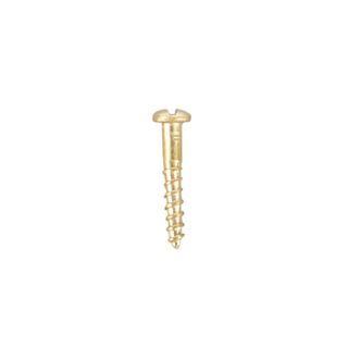 Solid Brass Rd/H Screws 10mm x 1.6mm  -100 pack