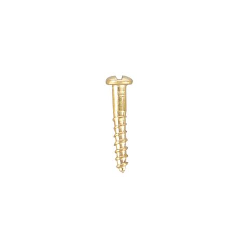 Solid Brass Rd/H Screws 10mm x 1.6mm  -100 pack