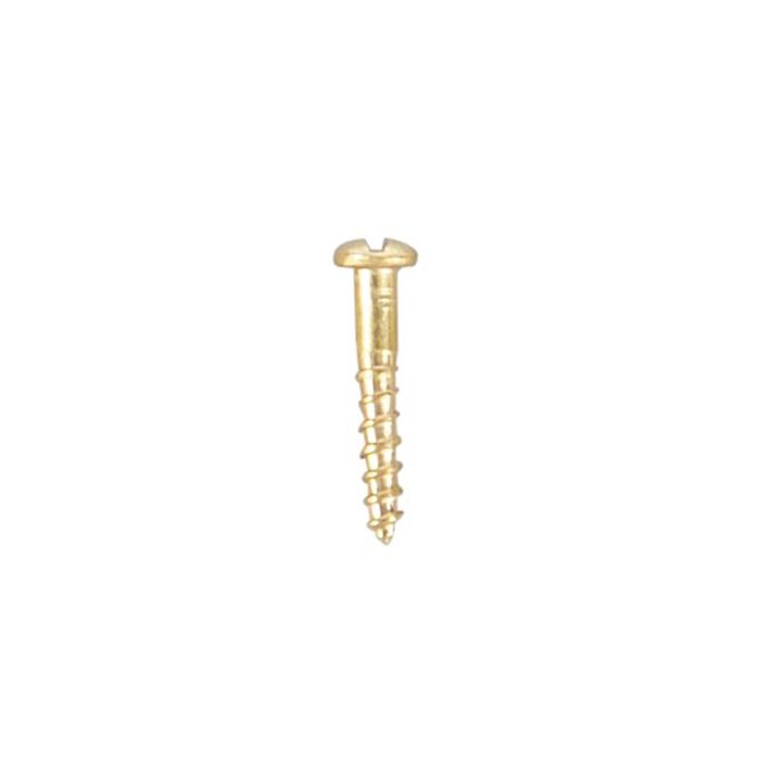 Solid Brass Rd/H Screws 10mm x 1.6mm  -100 pack