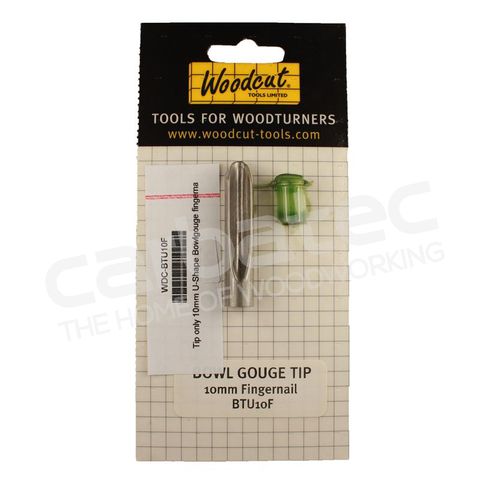 Replacement Tip - U-Shape Bowl Gouge Fingernail Grind 10mm