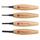 Flexcut Shallow U Gouge Chisel Micro Tool Set