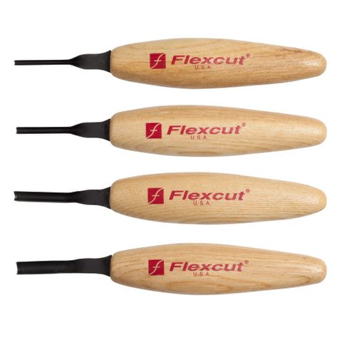 Flexcut Deep U Gouge Chisel Micro Tool Set