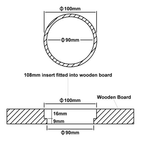 108mm Barometer Insert