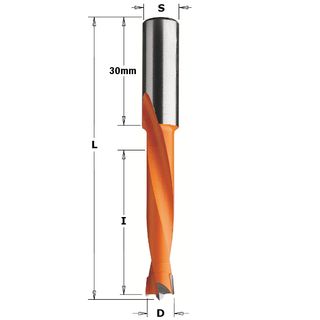 Dowel Drill LH 12mm D x 44mm Cut 10mm