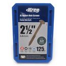 Kreg Pocket Hole Screws - 64mm Coarse/MaxiLoc Head - ProtecKote - 125 pack