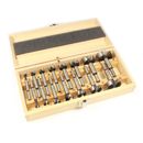 15 pce Forstner Bit Set Metric in Wooden Box