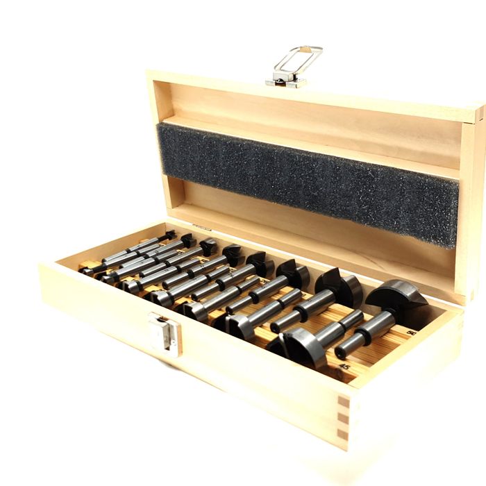 15 pce Forstner Bit Set Metric in Wooden Box