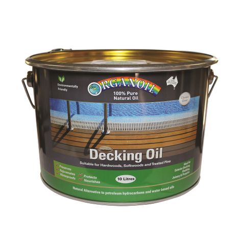 Organoil Decking and Exterior Clear Oil 10L