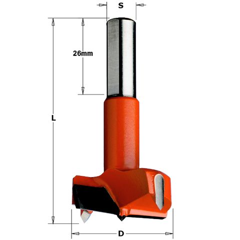 Hinge Boring Bit RH 30mm Dia