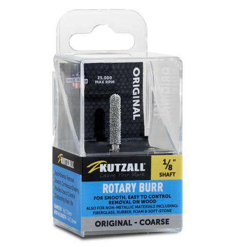 Kutzall Ball Nose Original 3.1mm Diameter 1/8" Shank - Coarse