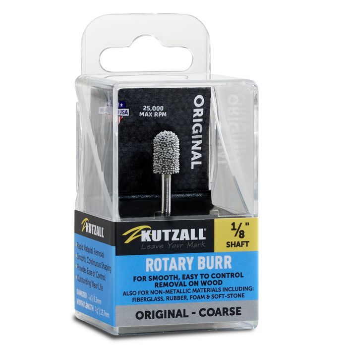 Kutzall Ball Nose 6.3mm Diameter 1/8" shaft - coarse