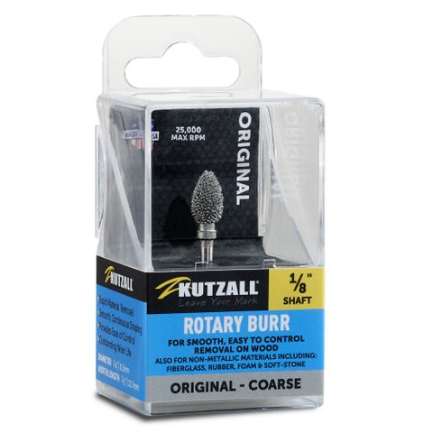 Kutzall Flame 6.3 mm Diameter 1/8" shaft - Coarse