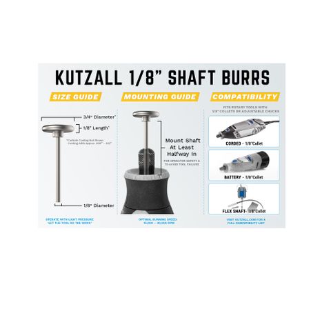 Kutzall Rotor Saw 19 mm Diameter 1/8" shaft - Coarse