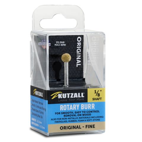 Kutzall Sphere 6.3mm Diameter 1/8" shaft - Fine