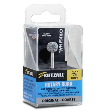 Kutzall Sphere 9.5mm Diameter 1/8" shaft - Coarse