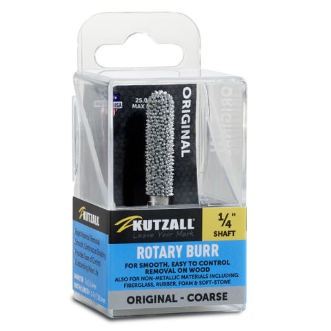 Kutzall Ball Nose 6.3mm Diameter 1/4" shaft - Coarse