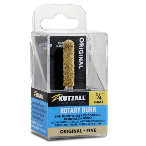 Kutzall Ball Nose 6.3mm Diameter 1/4" shaft - Fine