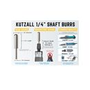 Kutzall Ball Nose 6.3mm Diameter 1/4" shaft - Fine