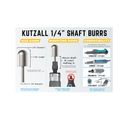 Kutzall Ball Nose 19mm Diameter 1/4" shaft - Coarse