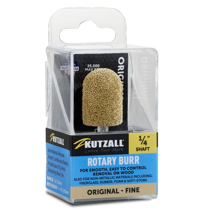 Kutzall Ball Nose 19mm Diameter 1/4" shaft - Fine