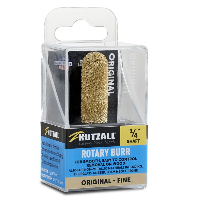 Kutzall Ball Nose 13mm Diameter 1/4" shaft - Fine